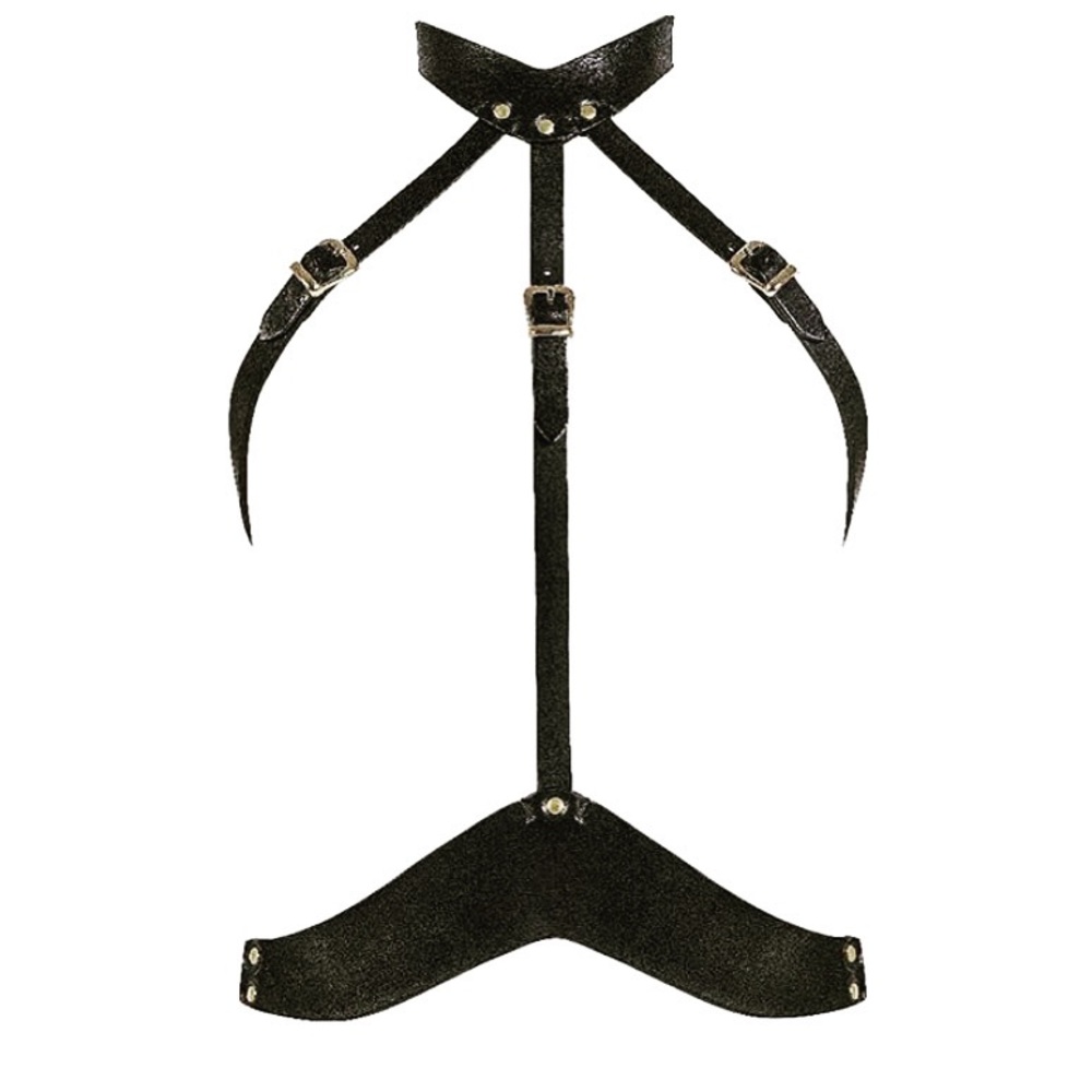 100% hand crafted italian leather body harness by designer Ludovica Martire